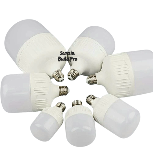 Sanzia BuildPro LED light bulbs on a white background