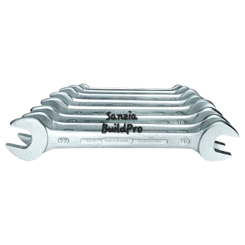 Set of Sanzia BuildPro wrenches on a white background