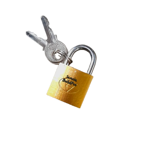 Golden PadLocks With Stylish Keys | Premium Quality | Golden Finishing