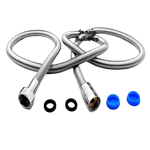 Stainless Steel Pipes for Muslim or Hand Shower in Silver Matt Handling Pressure