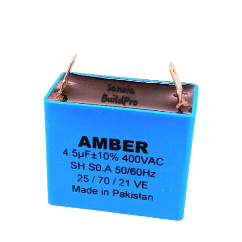 Amber Capacitor Premium Quality | Fan & Motor | 2.5, 3.5 & 4.5 uf