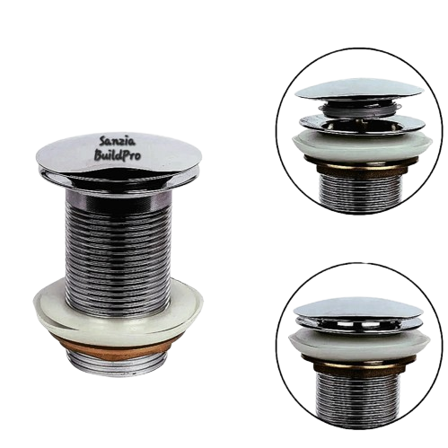 Stainless Steel Basin Pop Up Drain Waste High-Flow Rust-Resistant