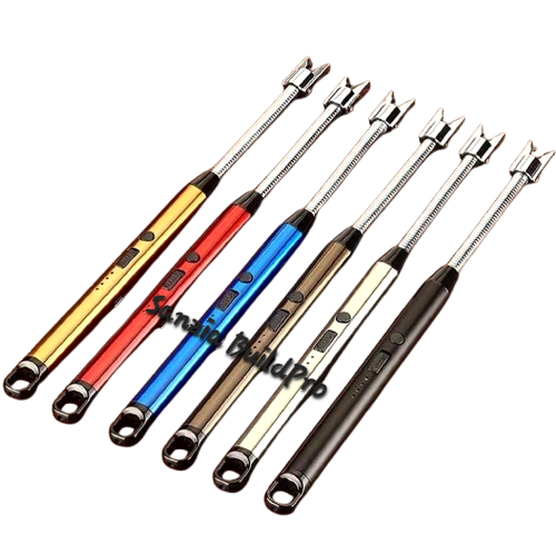 Set of Lighter tools in various colors on a white background