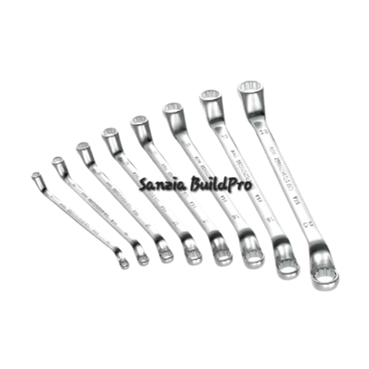 Set of wrenches with 'Sanzia BuildPro' branding on a white background