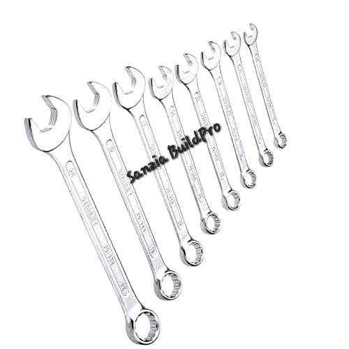Set of Sanzia BuildPro wrenches on a white background