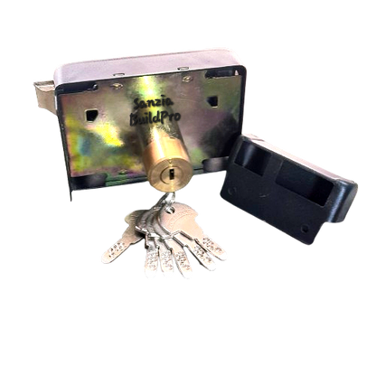 Night Latch HomeGuard Black Main Door lock | Heavy Duty With Premium Quality