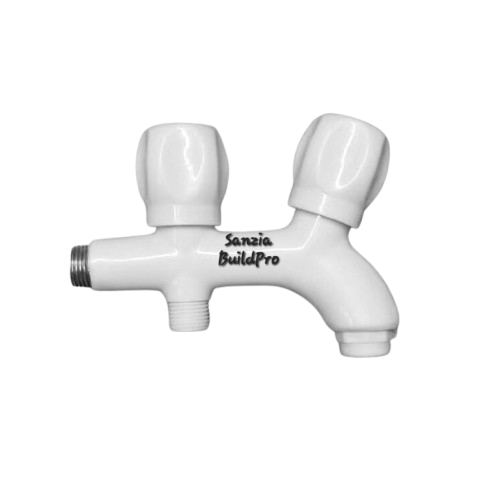 Double Bib Cock Tap Poly ABS Pure Plastic Body | Brass Spindle | Premium Durable Quality