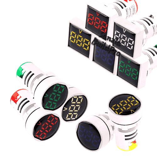 Digital Panel Voltage Meter Indicator | Light AC 220V 22mm