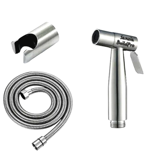 Stainless Steel Matt Silver Muslim Shower & Set  | High Water Pressure | Easy Installation | Bathroom and Toilets