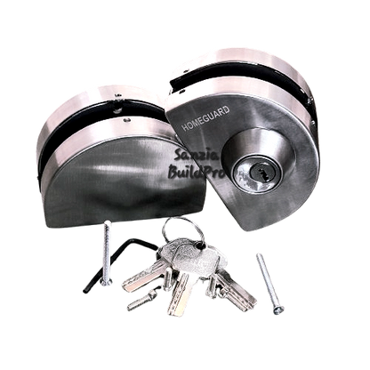 HomeGuard Glass Door Double D Lock |  For Sliding Door With High Quality