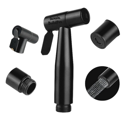 Stainless Steel Matt Black Muslim Shower & Set | Bathroom and Toilets | High Water Pressure | Easy Installation