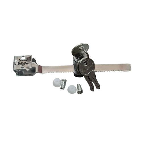 Glass Door Sliding Lock | Chrome Finish Heavy Duty | Premium Quality