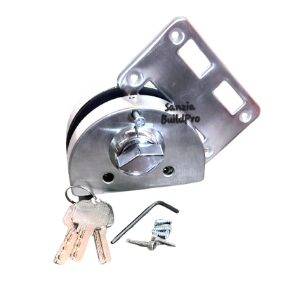 HomeGuard Glass Door D Lock | Single Push Sliding Door | Premium Quality