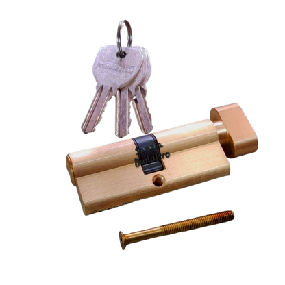 Golden and Ab Zinc Door Handle Lock Cylinder | Heavy Duty