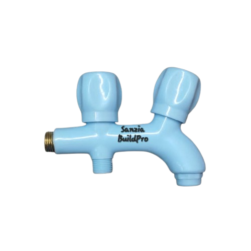 Double Bib Cock Tap Poly ABS Pure Plastic Body | Brass Spindle | Premium Durable Quality