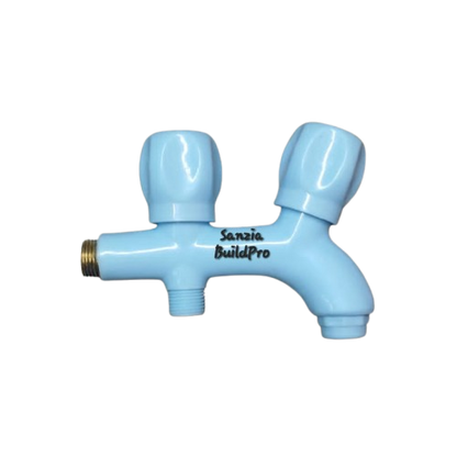 Double Bib Cock Tap Poly ABS Pure Plastic Body | Brass Spindle | Premium Durable Quality
