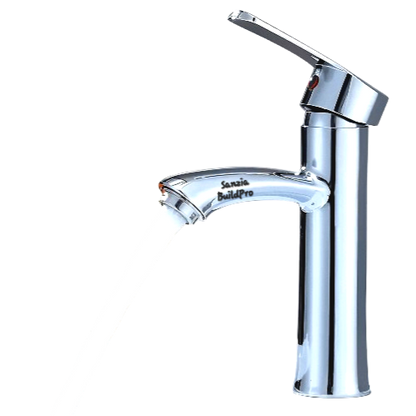 High End Single Liver Chrome Bathroom Faucet Mixer 304 Stainless Steel