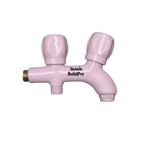Double Bib Cock Tap Poly ABS Pure Plastic Body | Brass Spindle | Premium Durable Quality