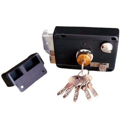 Night Latch HomeGuard Black Main Door lock | Heavy Duty With Premium Quality