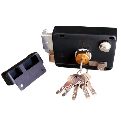 Night Latch HomeGuard Black Main Door lock | Heavy Duty With Premium Quality