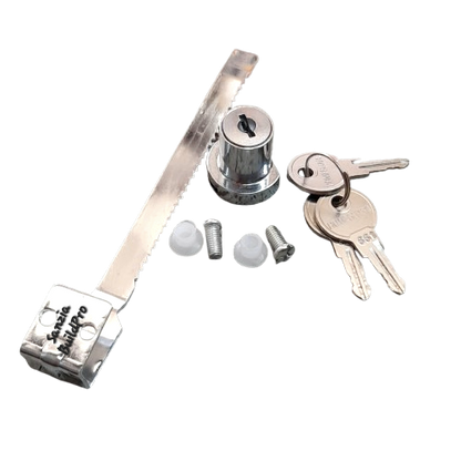 Glass Door Sliding Lock | Chrome Finish Heavy Duty | Premium Quality